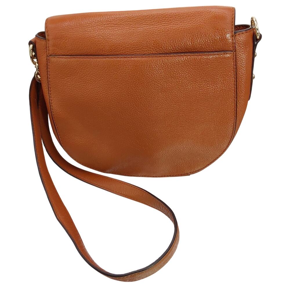 Kate Spade New York Brown Pebbled Leather Crossbody Saddle Bag EUC - Picture 3 of 12